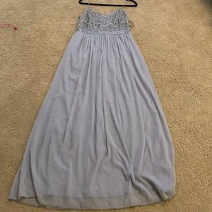 Beautiful gray evening gown